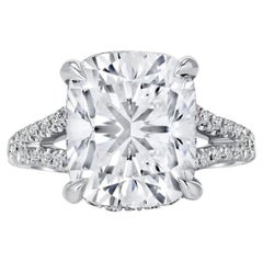 3 Carat Cushion Halo Diamond Ring Brilliant White 18K Gold Everyday Royalty