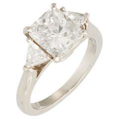 3 Carat Cushion Statement Brilliant White VVS 14K Gold Crystal-Clear Grandeur