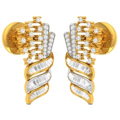 3 Carat Diamond Chandelier Earrings 18 Karat Yellow Gold 3 Carat Diamond Chandelier Earrings 18 Karat Yellow Gold