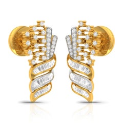 3 Carat Diamond Chandelier Earrings 18 Karat Yellow Gold