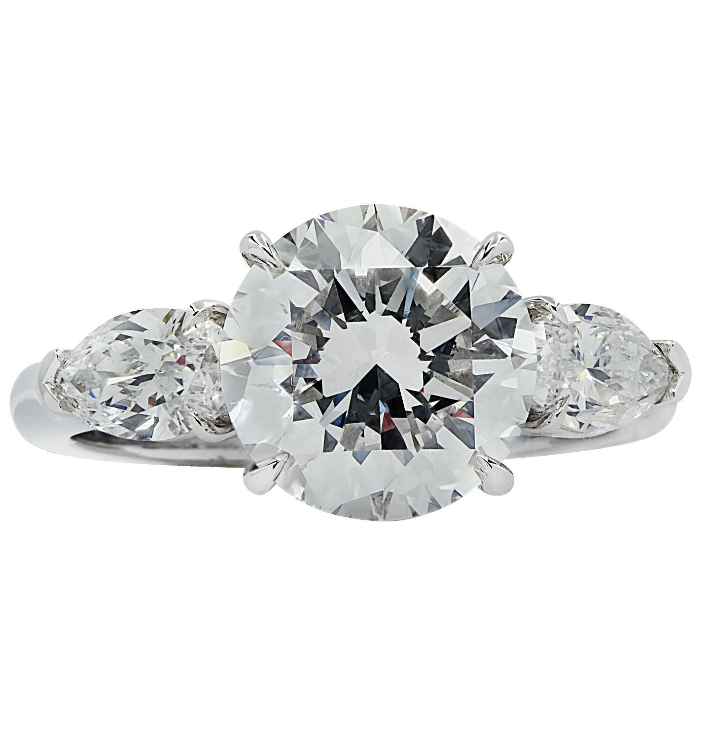 3 Carat Diamond Engagement Ring In New Condition For Sale In Miami, FL
