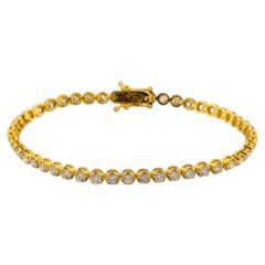 3 Carat Diamond Tennis Bracelet in 18k Yellow Gold