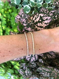 3 Carat Diamond Tennis Bracelet Yellow Gold GH SI1 Diamonds