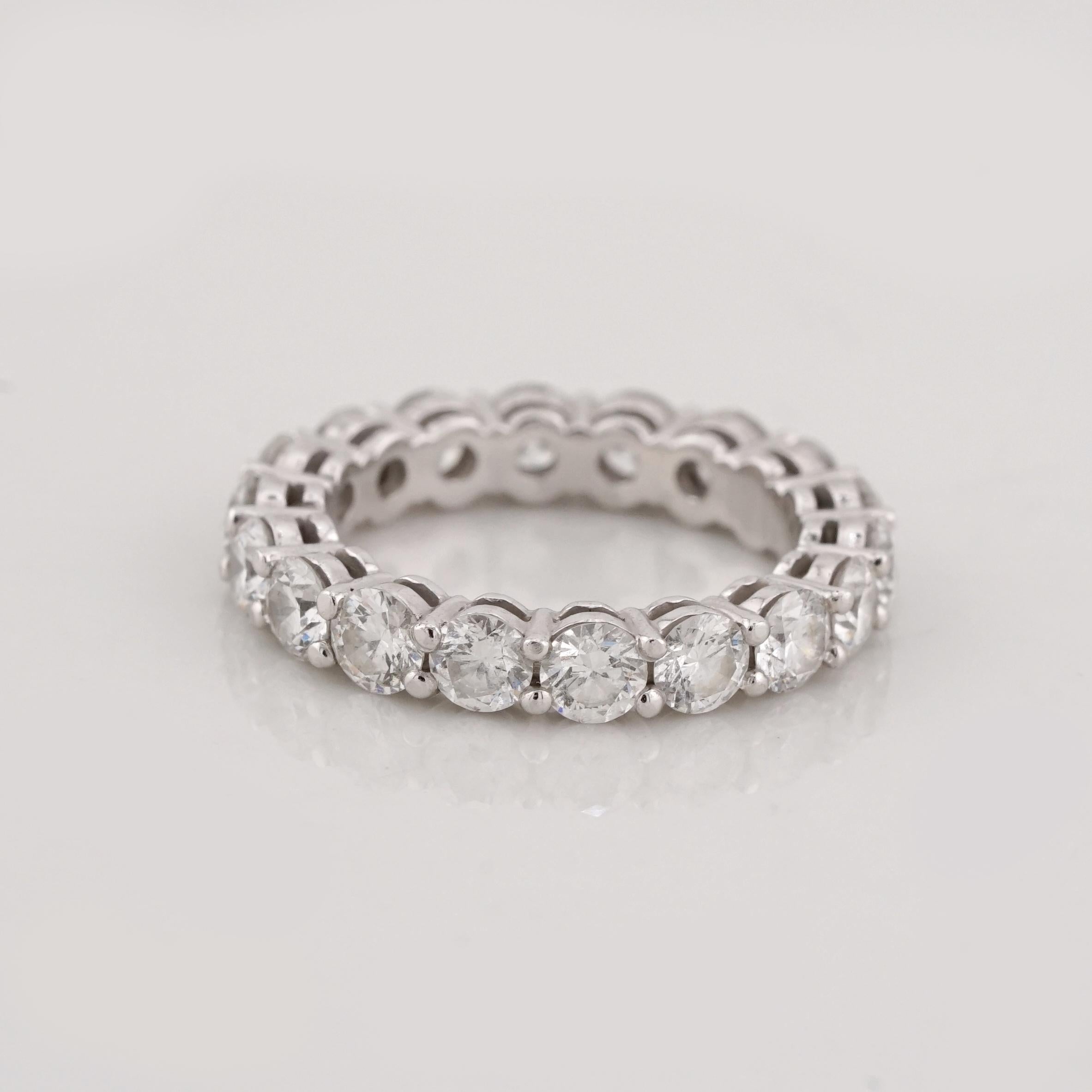 Contemporary 3 Carat Diamond Tiffany & Co Eternity Band Ring