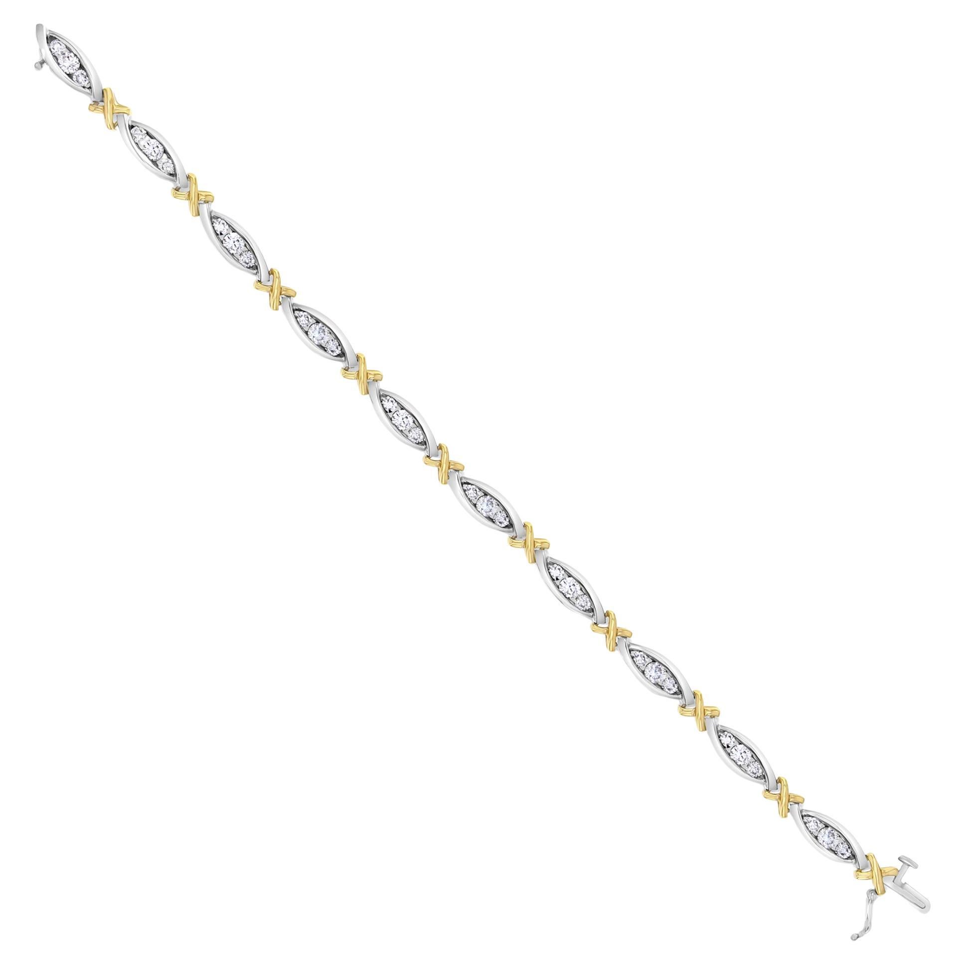 3 Karat Diamant 'X' Tennisarmband