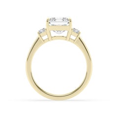 3 Carat Emerald Cut Diamond Engagement Ring 14k Yellow Gold