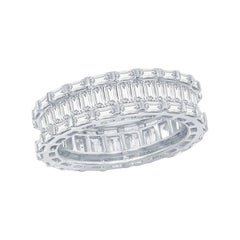 3 Carat Emerald Cut Diamond Eternity Ring