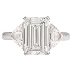 3 Carat Emerald-cut Statement A Classic Statement Signature  Diamond Ring