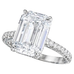3 Carat Emerald-cut Statement / F color VS 18K Gold Quiet Power Heirloom