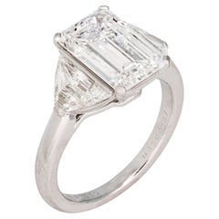 3 Carat Emerald-cut Statement FL/IF 14K White Gold Crystal-Clear Grandeur