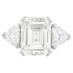 3 Carat Emerald-cut Statement FL/IF 14K White Gold Purity in Perfection