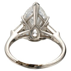 3 Carat Emerald-cut Statement / H color SI  Everyday Royalty Diamond Ring