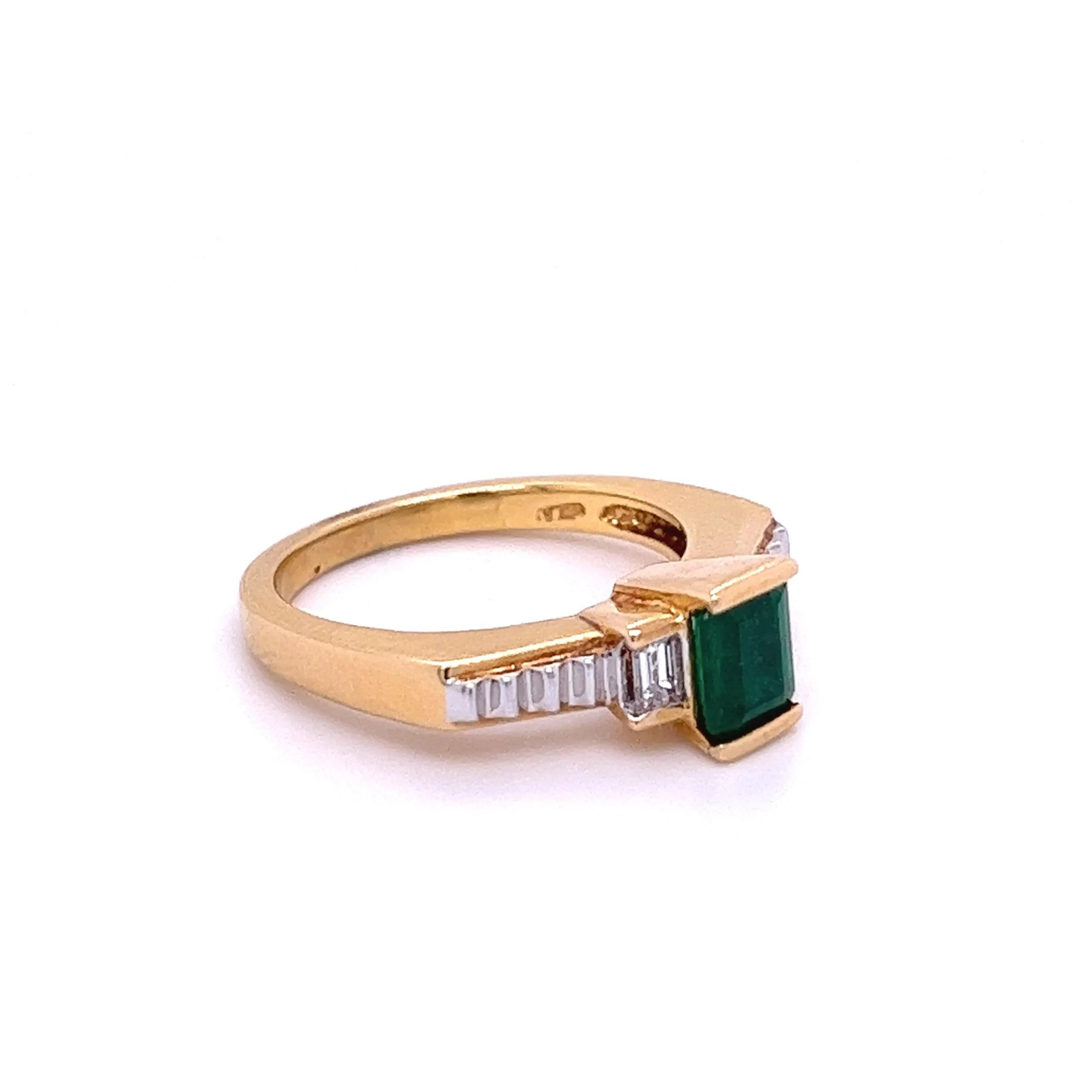 For Sale:  3 Carat Emerald Diamond Wedding Band Emerald Diamond Half Eternity Gold Ring 3