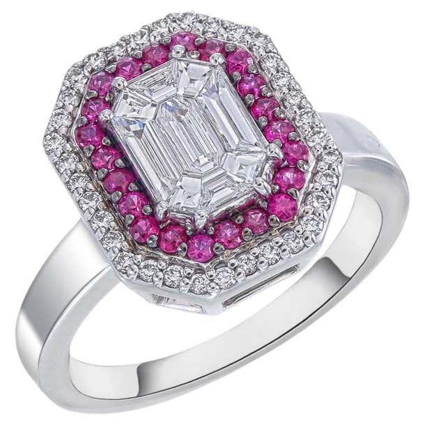 Customizable 3 carat face look Emerald shape Piecut diamond with a ...