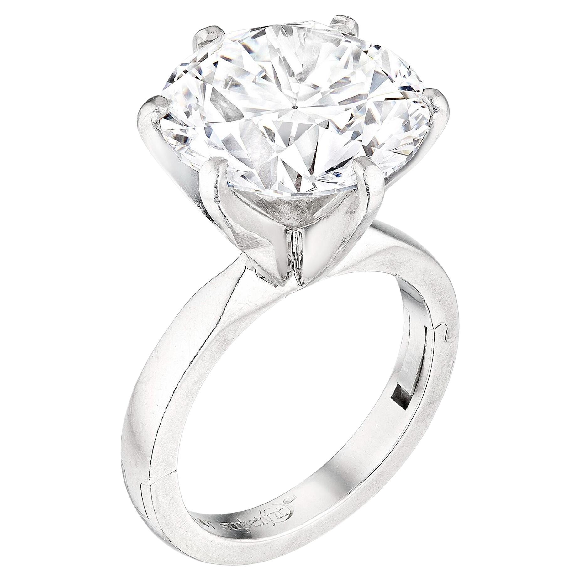 3-Karat G VVS Runder Brillant-Diamantring  Ein zeitloses Statement GIA