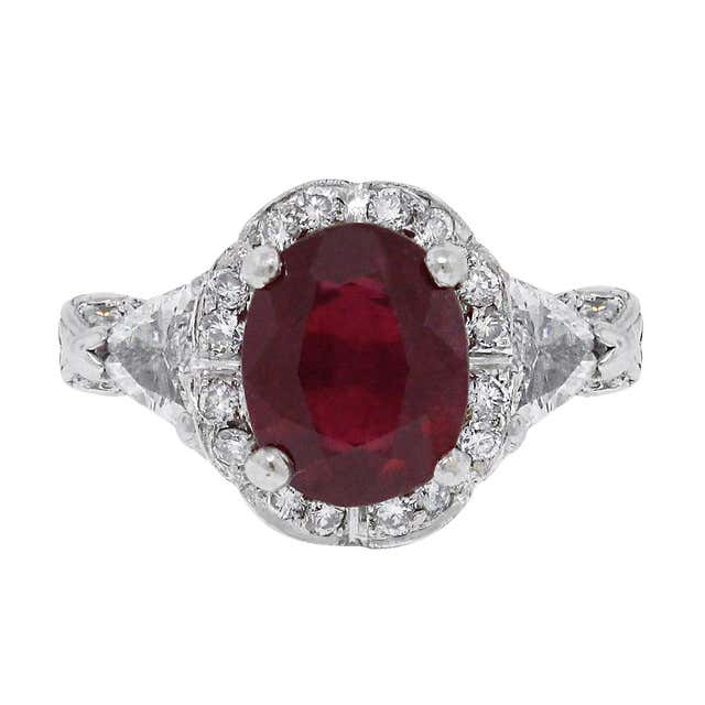 Charles Krypell Ruby and Diamond Ring For Sale at 1stDibs