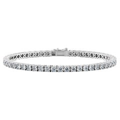 3 Carat Lab Grown Diamond Tennis Bracelet 14k White Gold E-F, VS1