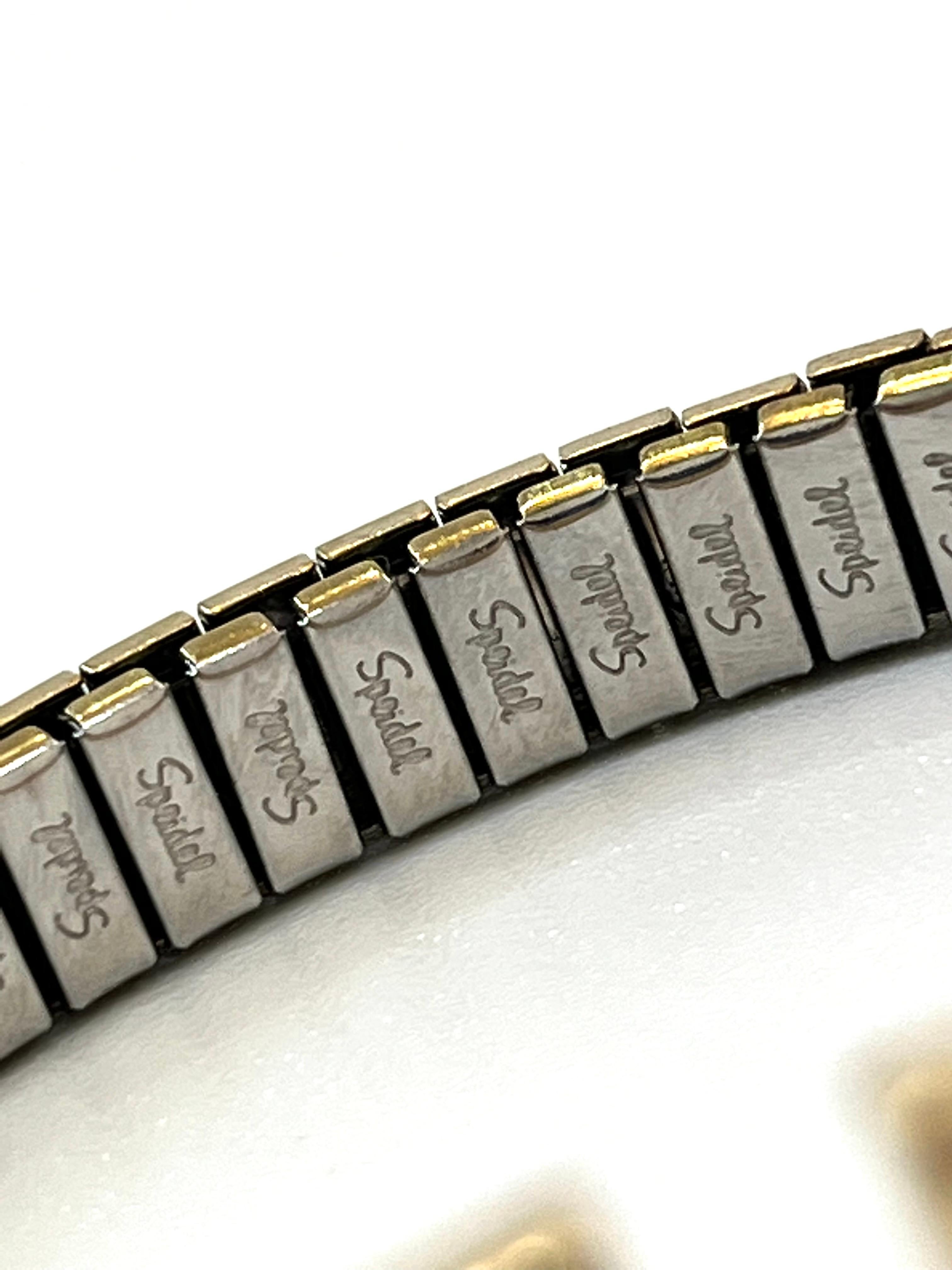 Verstellbares Stretch-Armband mit 3 Karat natürlichen runden Diamanten, signiert Speidel im Zustand „Hervorragend“ im Angebot in Miami, FL