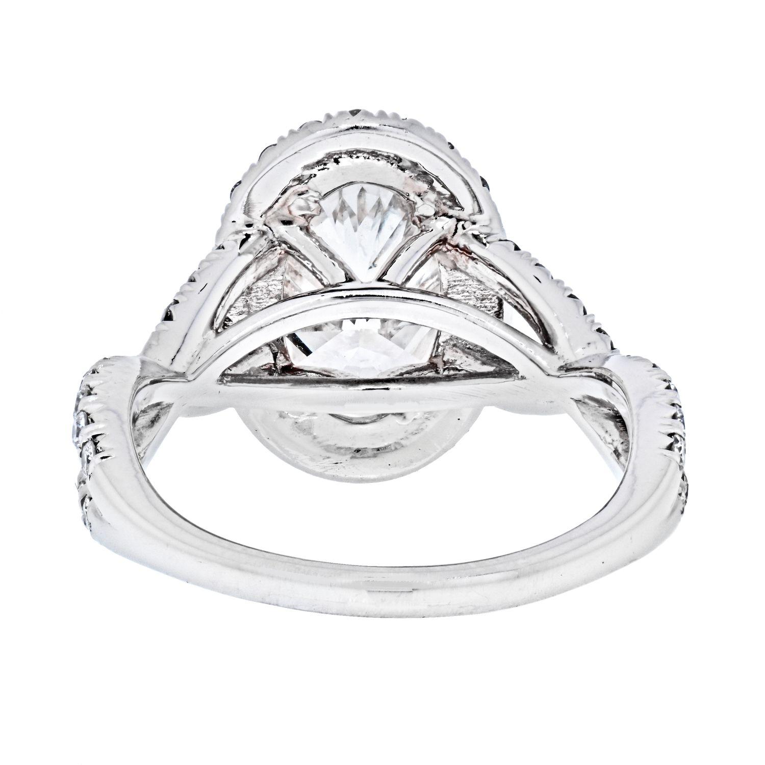oval twisted engagement ring