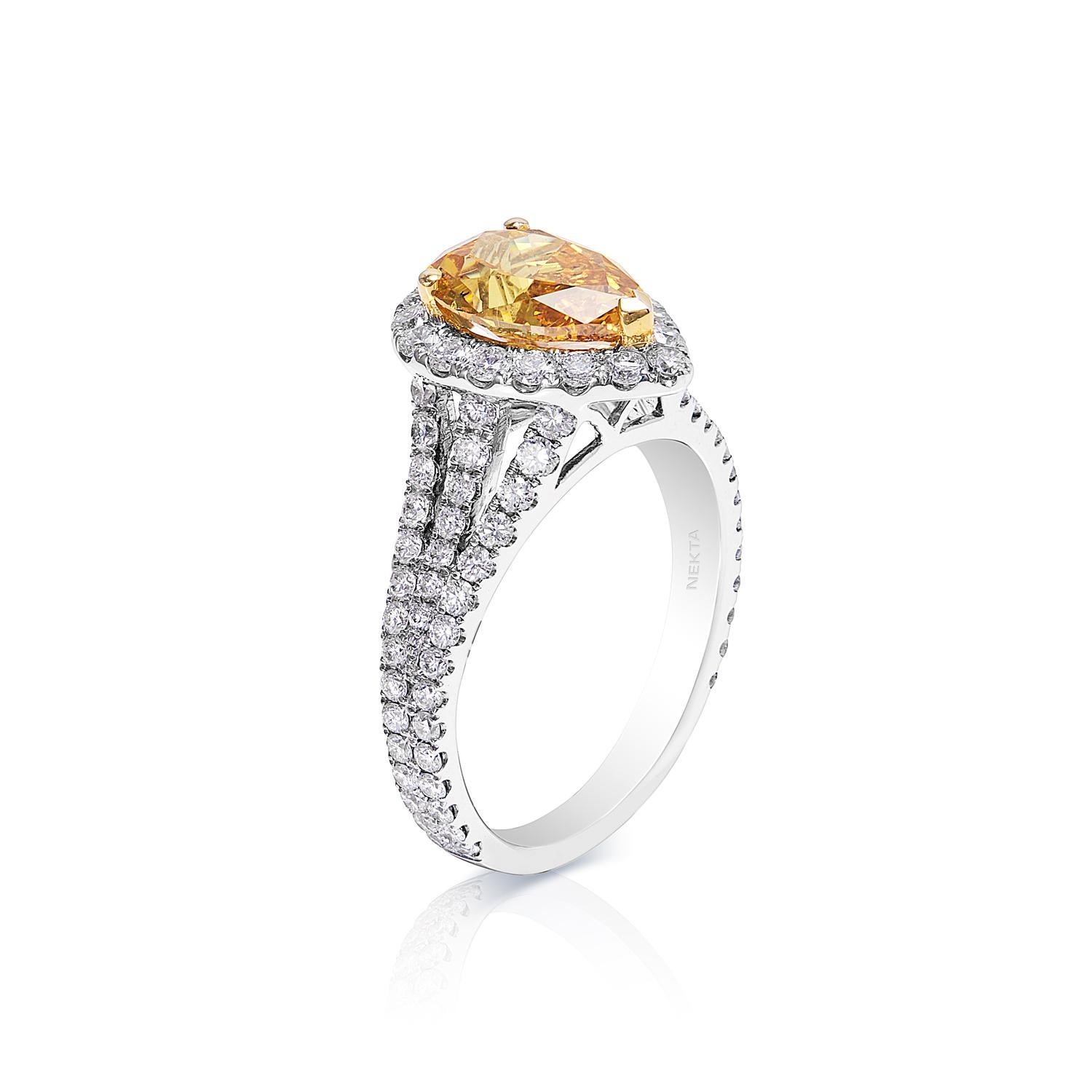 yellow diamond engaement ring