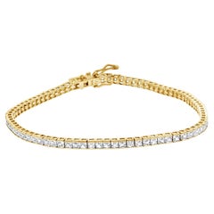3 Carat Princesse Cubic Zirconia Channel Tennis Bracelet