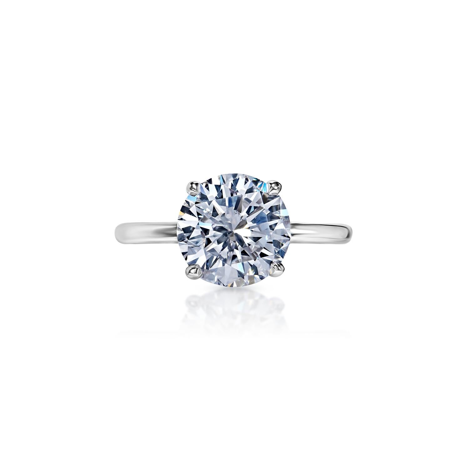 Phoebe 3 Carat D VS2 Round Brilliant Diamond Engagement Ring in 18k White Gold By Mike Nekta

 


Center Diamond:

Carat Weight: 3.01 Carats
Color : D
Clarity: VS2
Style: Round Brilliant Cut

Ring:
Metal: 18 Karat White Gold
Setting: 4 Petite Claw