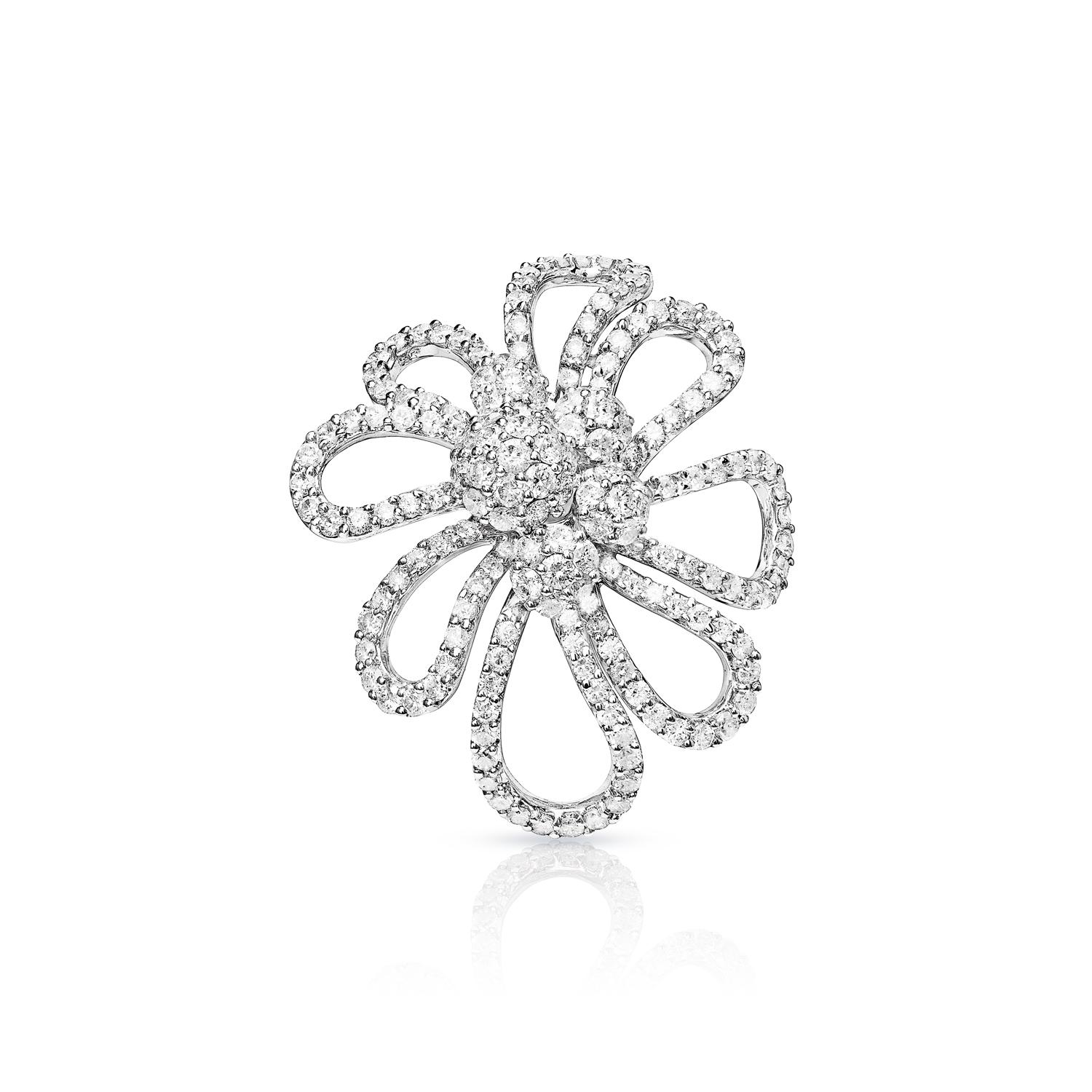 This ring is truly something special, and not just because it is Certified. The ring features a beautiful round brilliant-cut diamonds, flanked by smaller diamonds. The band is made of 14k white gold and is simple yet elegant. This ring is the