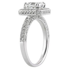 3 Carat Round Brilliant Diamond Ring Brilliant White 14K Gold Modern Nobility
