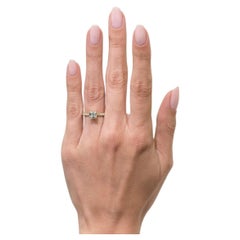 3 Carat Round Brilliant Diamond Ring Brilliant White 14K White Gold Quiet Power