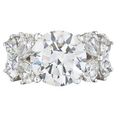 3 Carat Round Brilliant Statement Brilliant  VS  Everyday Royalty  Diamond Ring