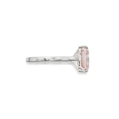 3 Carat Round Brilliant Statement Fancy Pink 14K White Gold