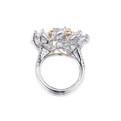 3 Carat Round Brilliant Statement Fancy Yellow 14K Gold Sunlit Royal Radiance