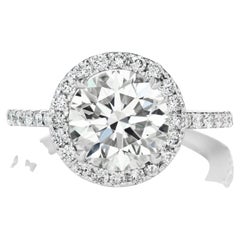 3 Carat Round Cut Diamond Engagement Ring EGL Certified I VS1