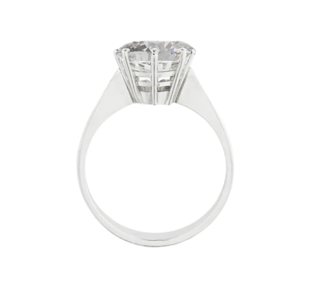 3 carat brilliant cut diamond ring