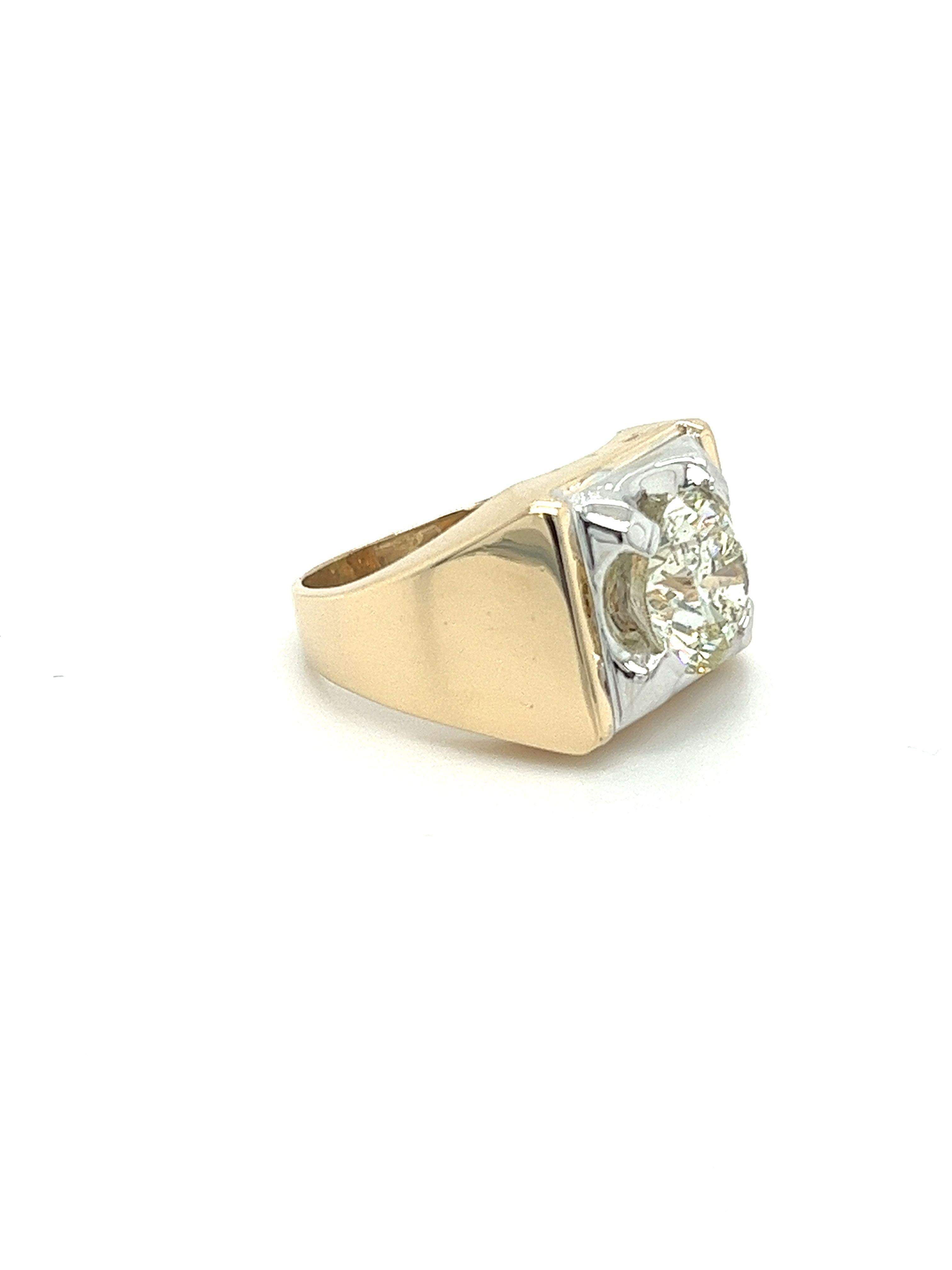 3 carat mens diamond ring