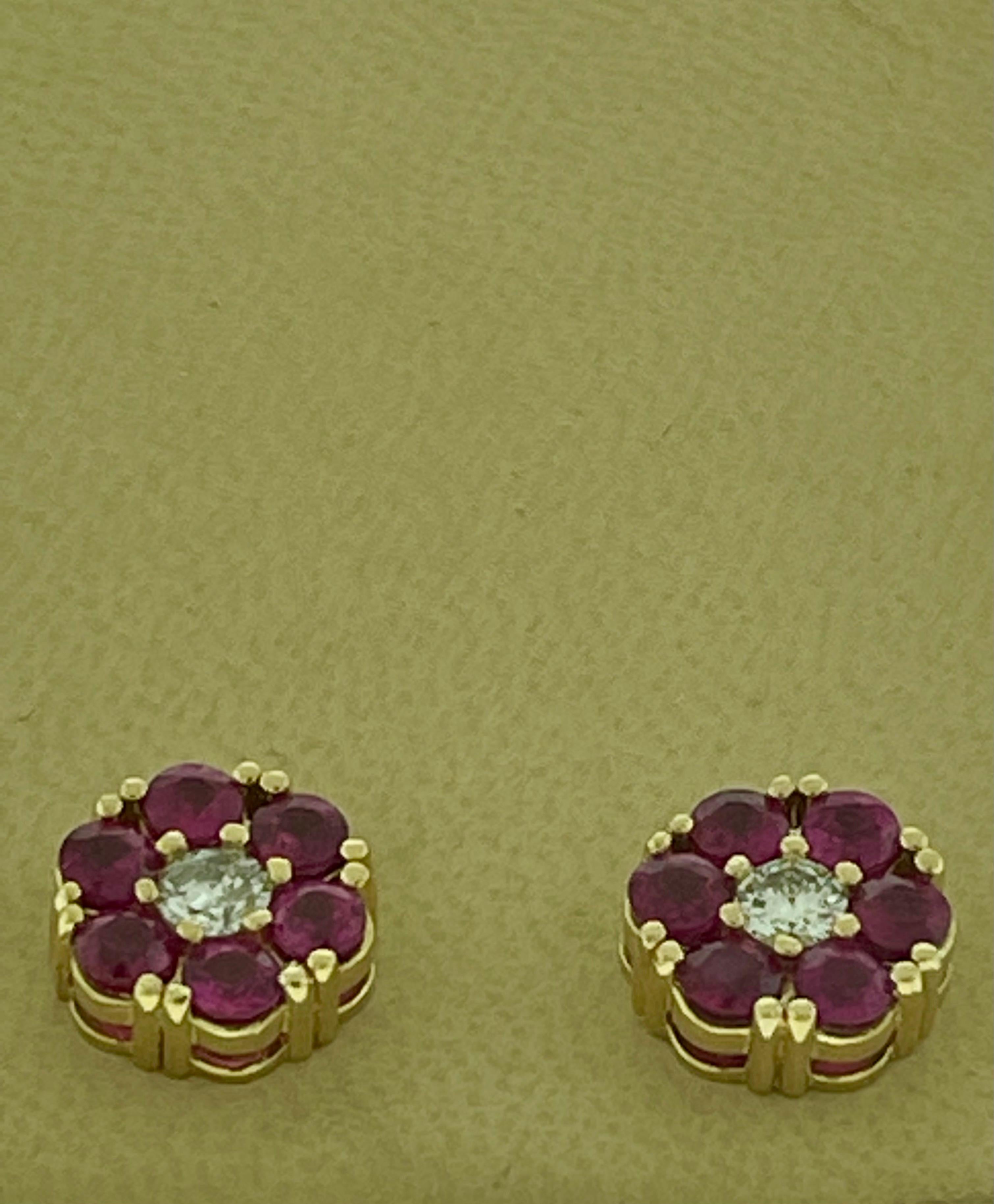 cluster flower earrings