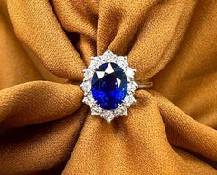 3 Carat Sapphire Princess Diana Ring