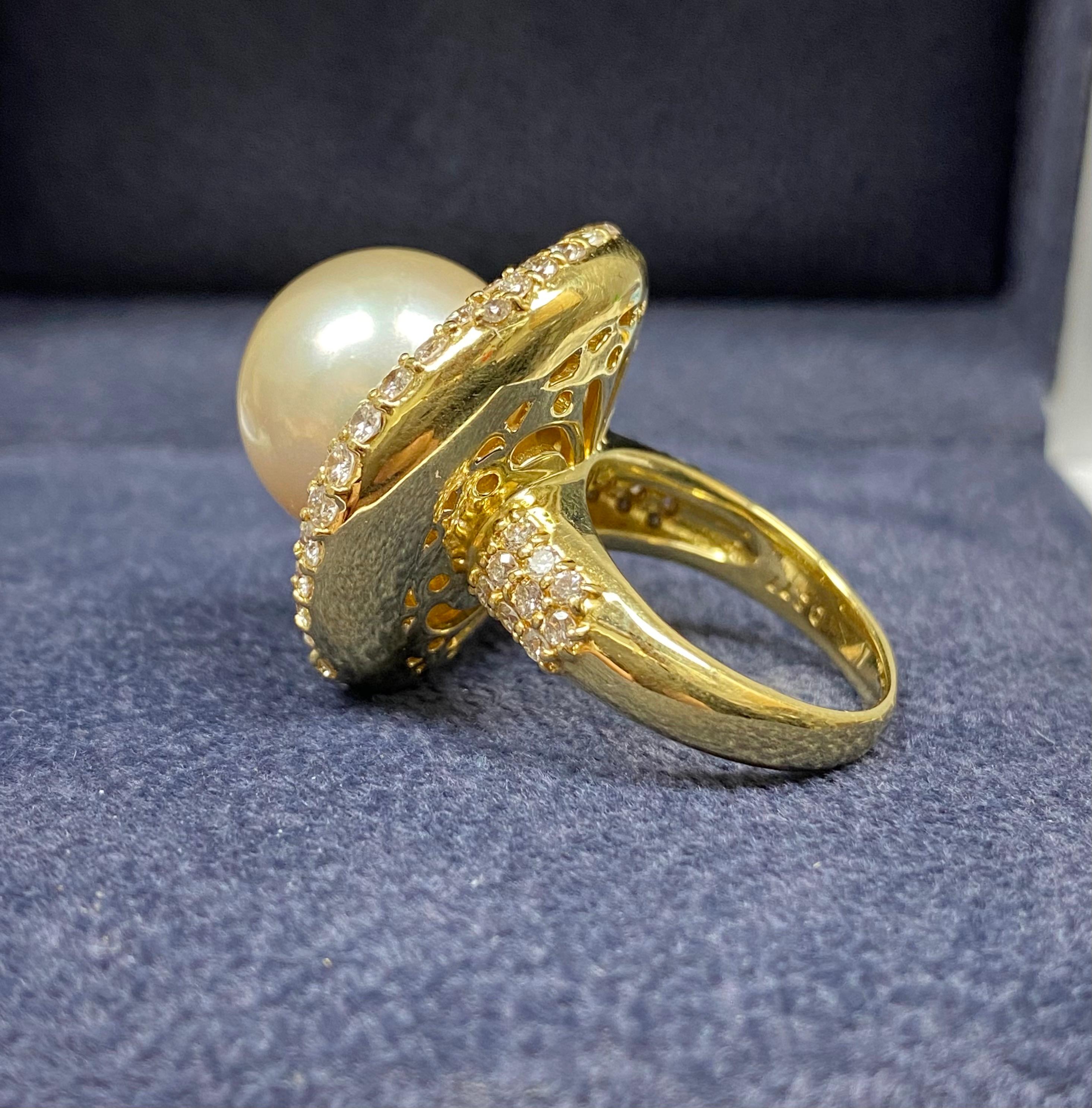 3 carat pearl ring