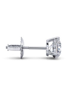 3 Carat Total Diamond Weight Natural Diamond Stud Earrings with Screwbacks