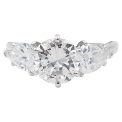 3 Carats Diamonds Platinum Ring