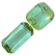 3 Carats Natural Loose Green Tourmaline Pieces For Jewellery Making 