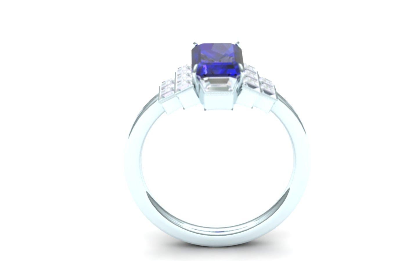 3 carat tanzanite ring