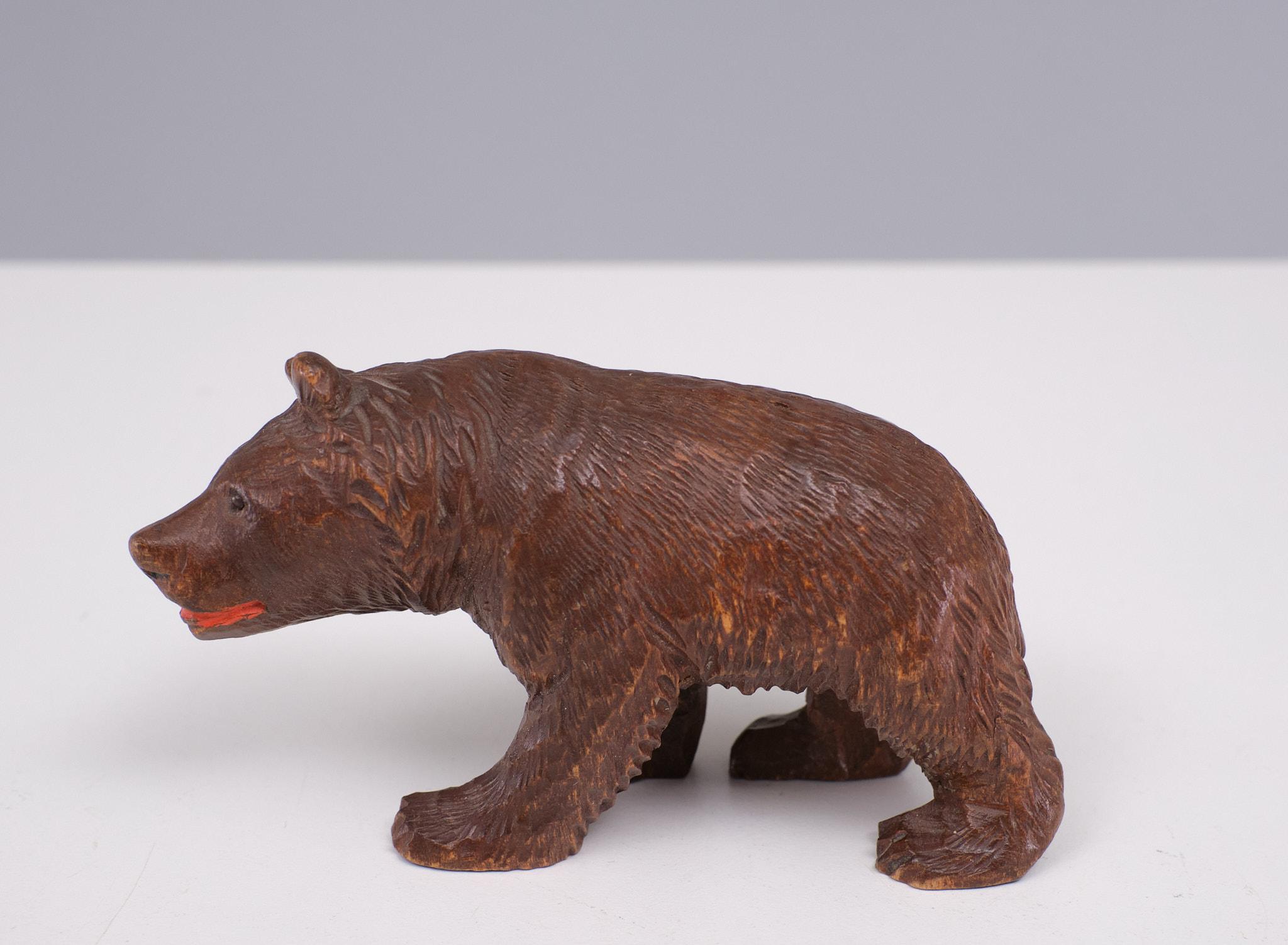 3 geschnitzte Black Forest Miniaturen  Bären  1910s  Deutschland  im Angebot 3