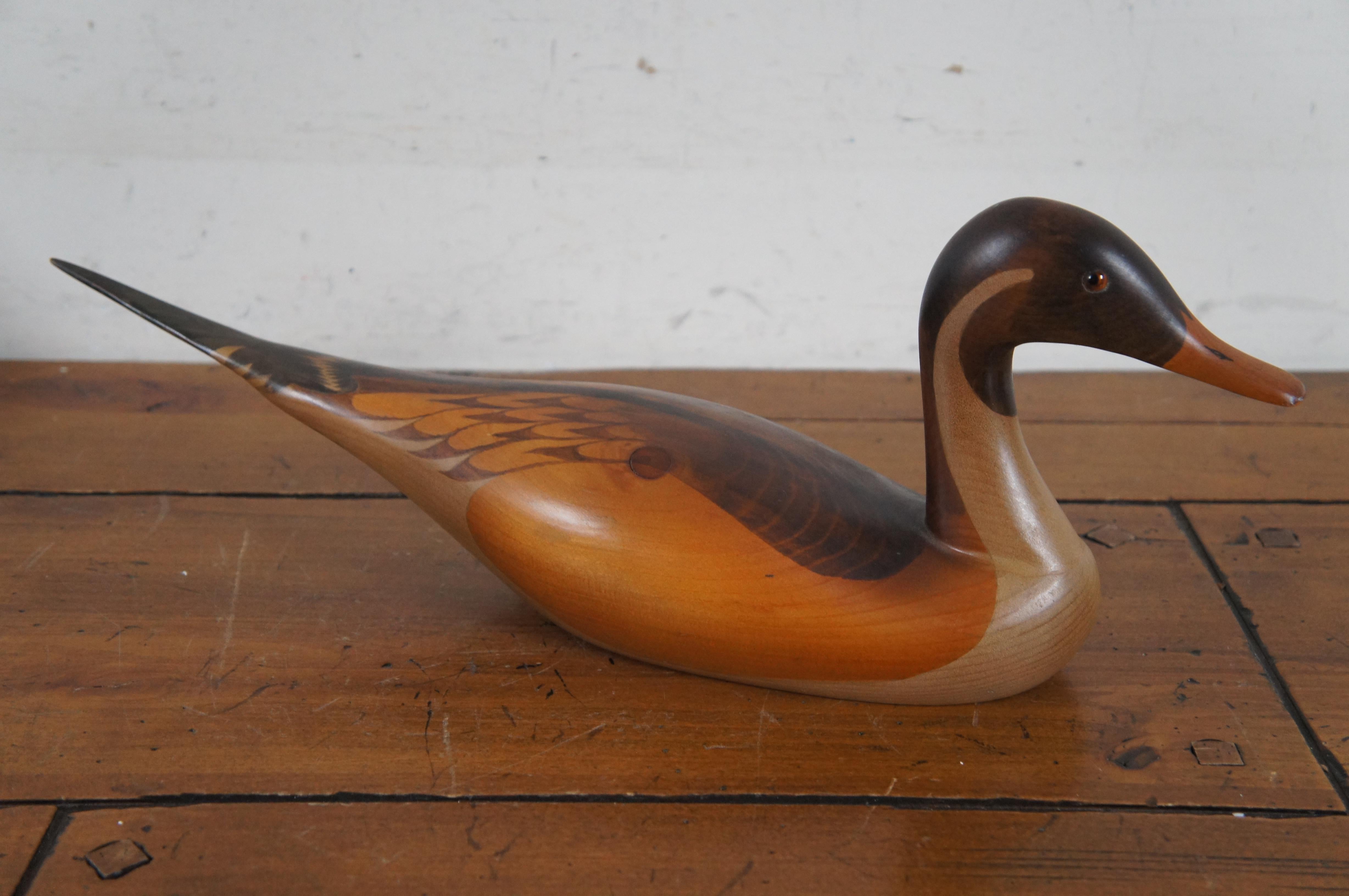 3 décors de canards Drake sculptés Big Sky Carvers Craig Fellows DA Callaway 19