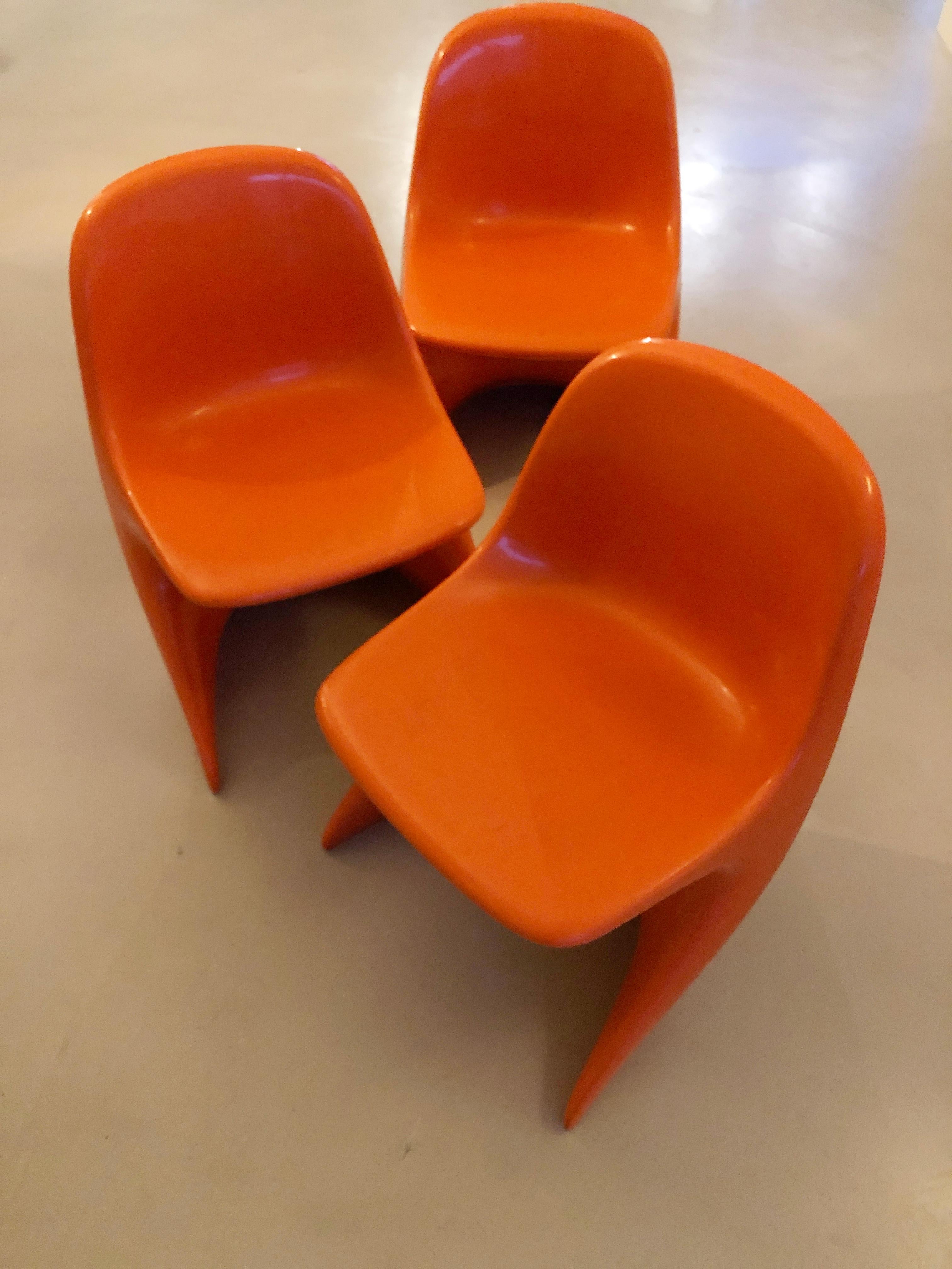 3 chaises pour enfants Casalino 0 d'Alexander Begge pour Casala, Allemagne, 1975 en vente 2