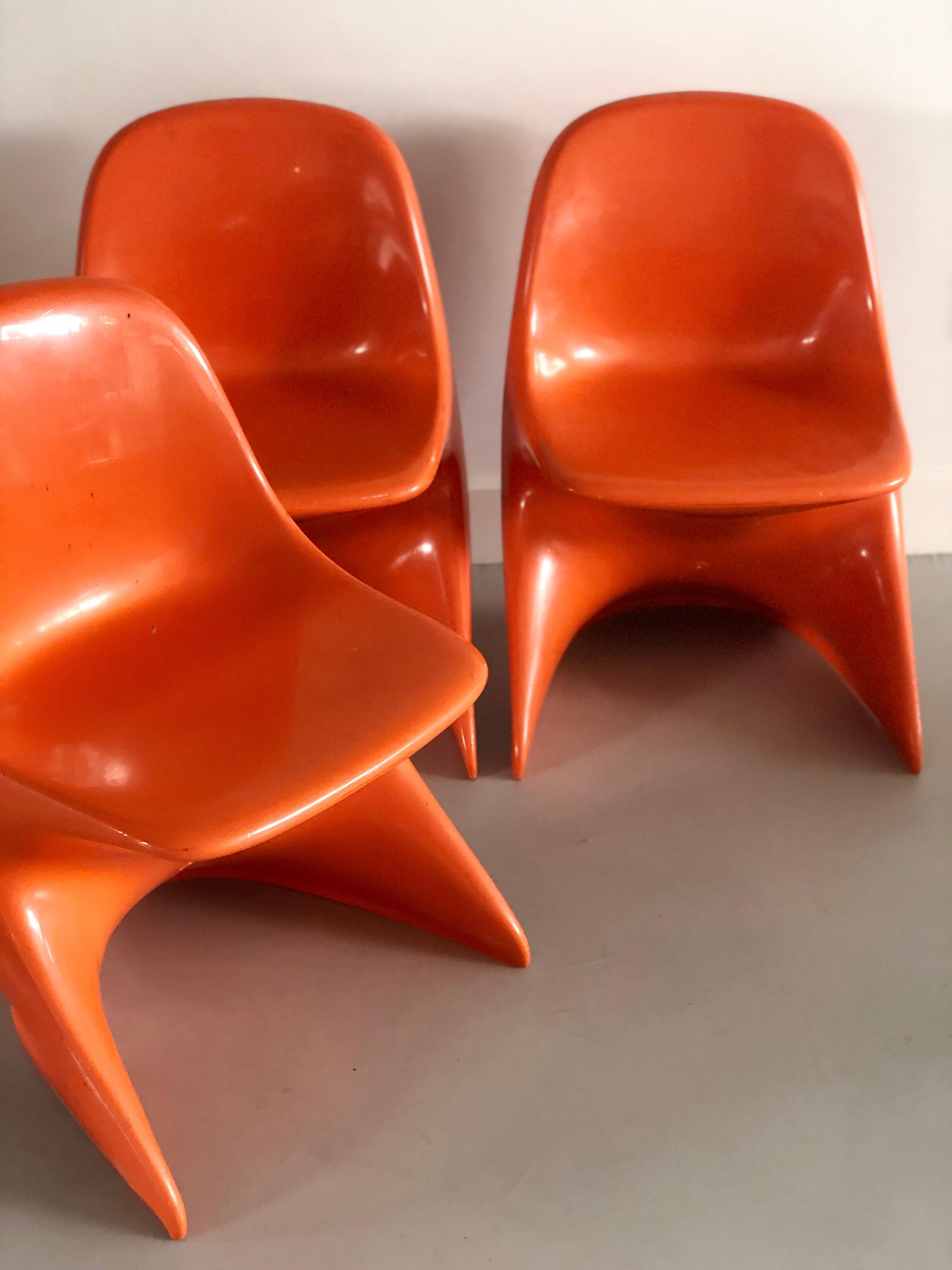 Mid-Century Modern 3 chaises pour enfants Casalino 0 d'Alexander Begge pour Casala, Allemagne, 1975 en vente