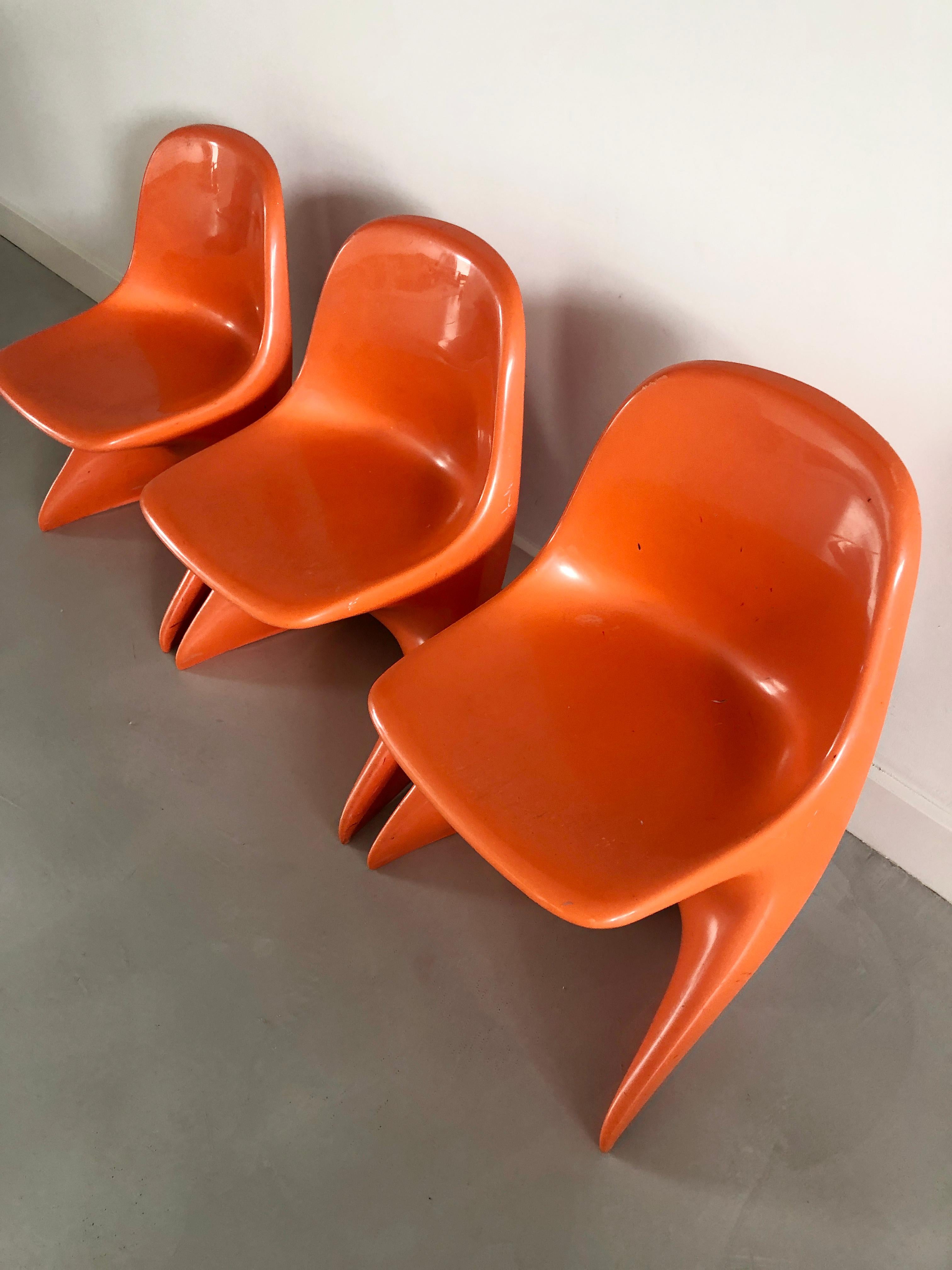 Mid-Century Modern 3 Casalino 0 child chairs by Alexander Begge for Casala, Germany, 1975 For Sale