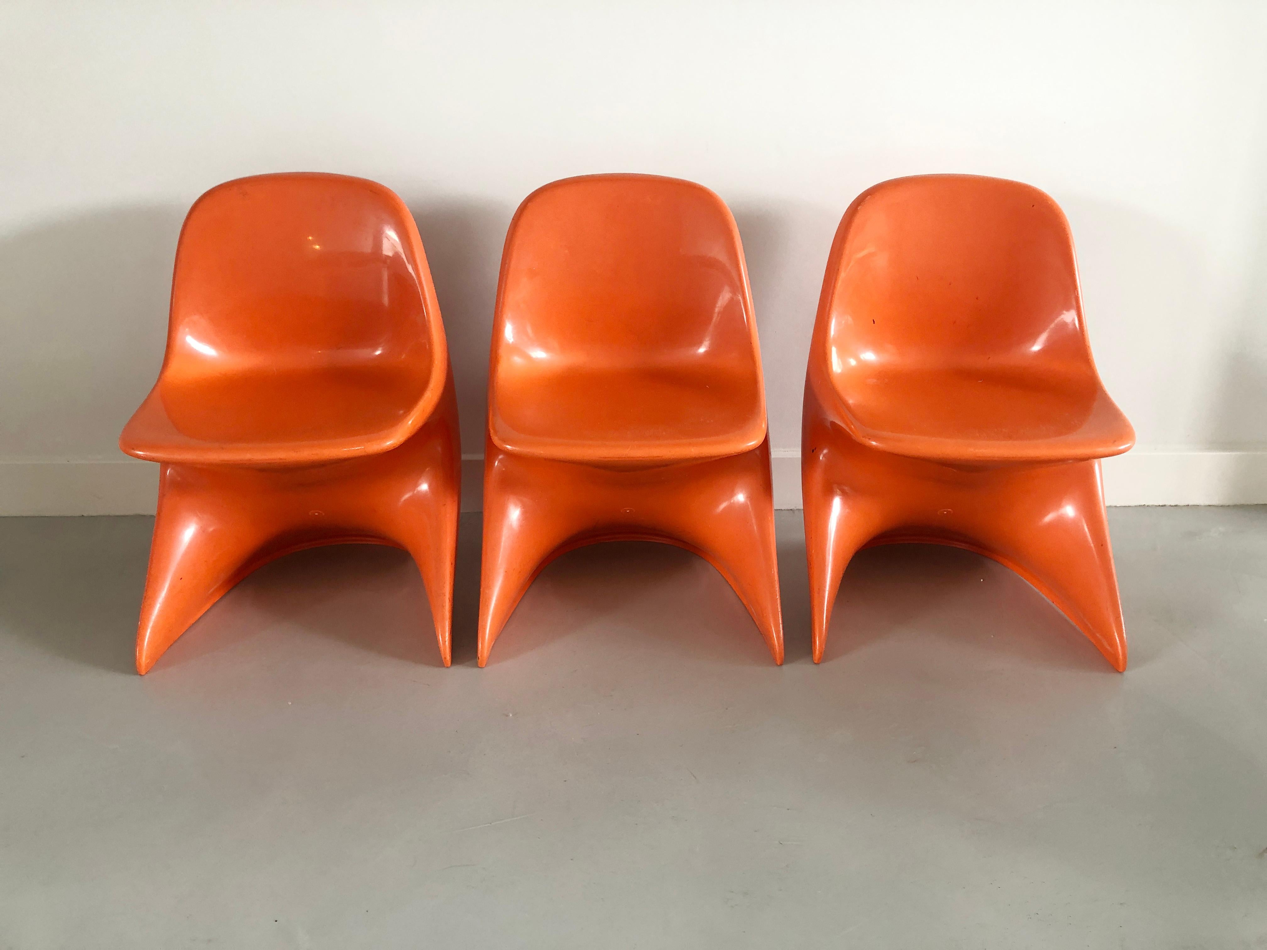 Molded 3 Casalino 0 child chairs by Alexander Begge for Casala, Germany, 1975 For Sale