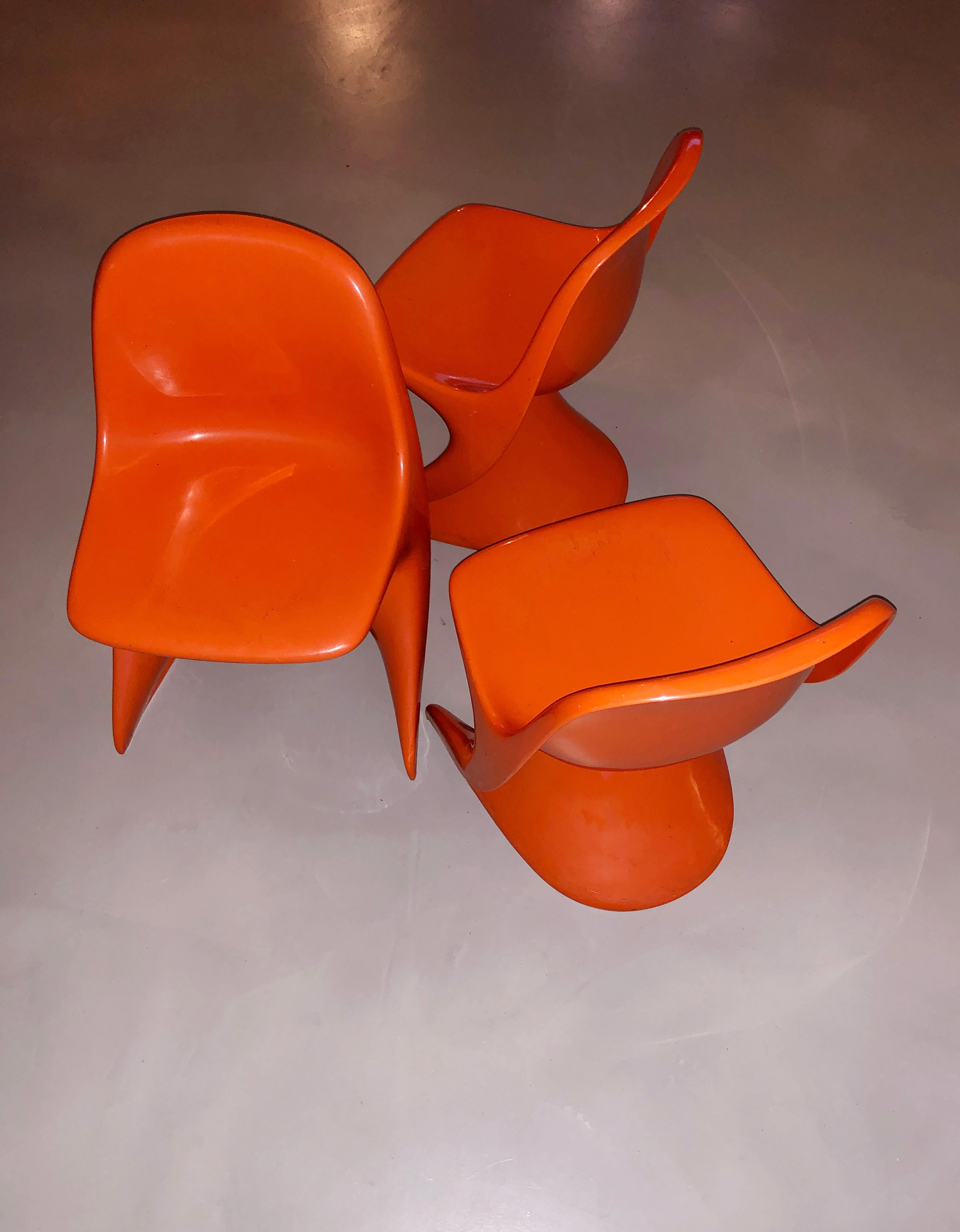 3 chaises pour enfants Casalino 0 d'Alexander Begge pour Casala, Allemagne, 1975 Bon état - En vente à EINDHOVEN, NL