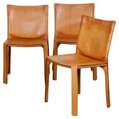 3 chairs by Mario Bellini for Cassina, model CAB 412, 1970s